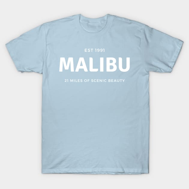 Malibu California Scenic Beauty T-Shirt Hoodie Sweatshirt Mask T-Shirt by MalibuSun